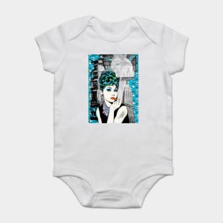 Audrey punked and smoking Baby Bodysuit